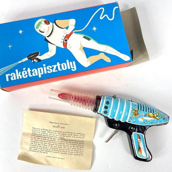 JUNIOR JET RAY GUN Sparkling 70er Emballage D'Origine Space Gun